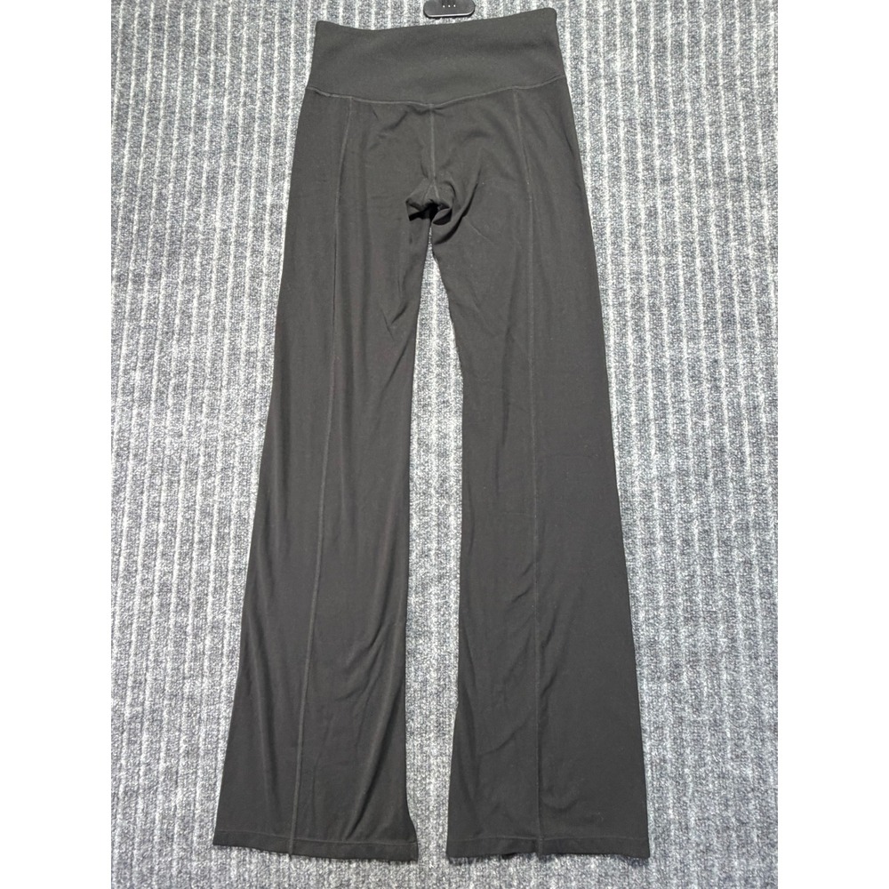 Athleta Elation Flare Pants Womens MT Ribbed Waist Slit Hem Minimalist Sporty - Picture 5 of 6
